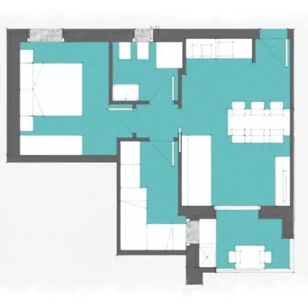 Modern Two-bed Flat With Shared Pool And Hot Tub Apartment